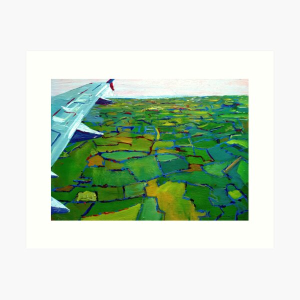 Dublin, from the Air (Ireland) Art Print