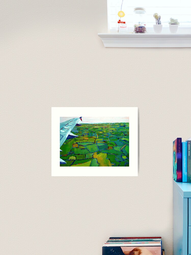 Thumbnail 2 of 3, Art Print, Dublin, from the Air (Ireland) designed and sold by eolai.