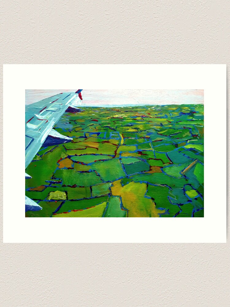 Thumbnail 1 of 3, Art Print, Dublin, from the Air (Ireland) designed and sold by eolai.
