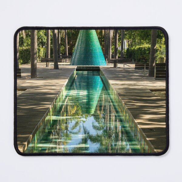 Item preview, Reflecting on Palms - Cool Conical Fountain at Parque das Nacoes in Lisbon Portugal designed and sold by Georgia Mizuleva.