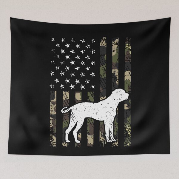 Item preview, Black Mouth Cur Camouflage USA Flag designed and sold by rafaeltto.