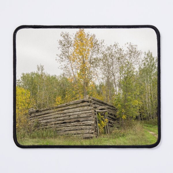 Item preview, Reclaimed by Nature - Abandoned Log Cabin in the Woods designed and sold by Georgia Mizuleva.
