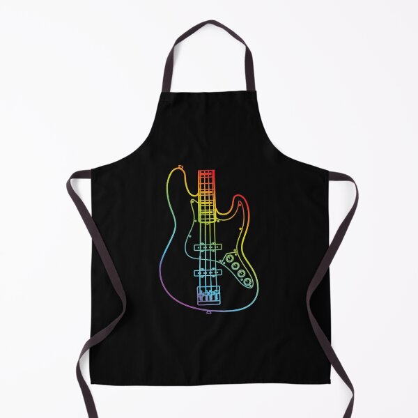 Item preview, J-Style Bass Guitar Body Colorful Outline designed and sold by nightsworthy.