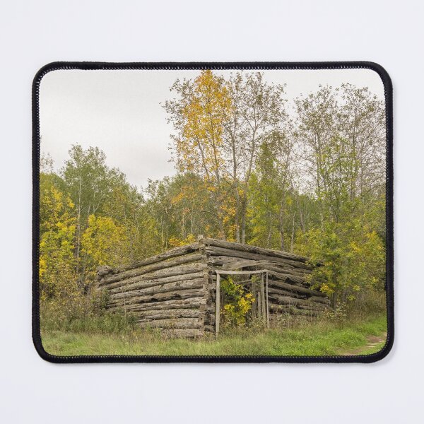 Item preview, Reclaimed by Nature - Abandoned Log Hut in the Woods designed and sold by Georgia Mizuleva.