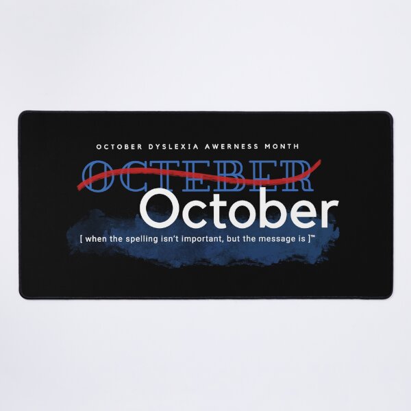 Item preview, October dyslexia awareness month designed and sold by Lillieoandco.