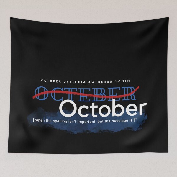 Item preview, October dyslexia awareness month designed and sold by Lillieoandco.