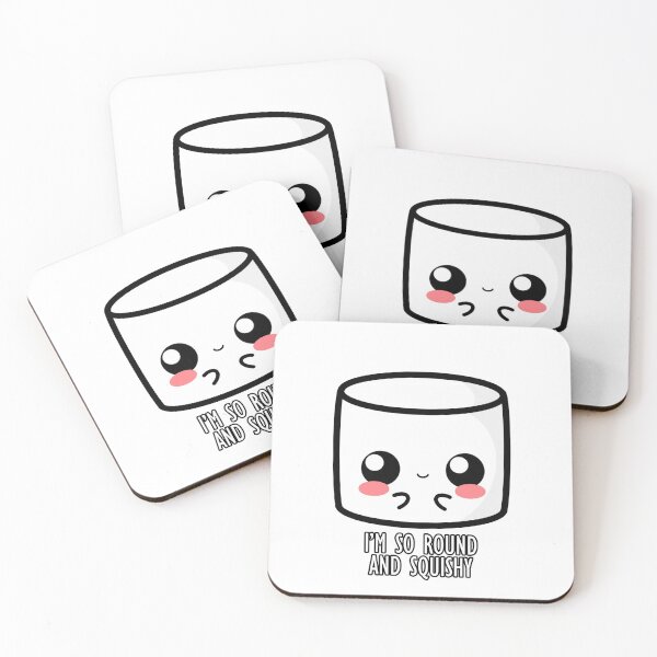 Item preview, Cute Cartoon Marshmallow || I'm So Round and Squishy || Kawaii designed and sold by cookingwithten.