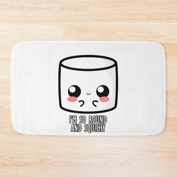 Item preview, Cute Cartoon Marshmallow || I'm So Round and Squishy || Kawaii designed and sold by cookingwithten.