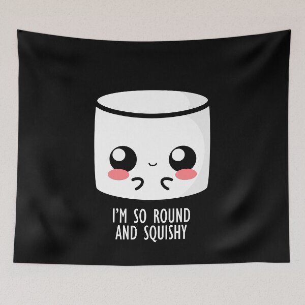 Item preview, Cute Cartoon Marshmallow || I'm So Round and Squishy || Kawaii designed and sold by cookingwithten.