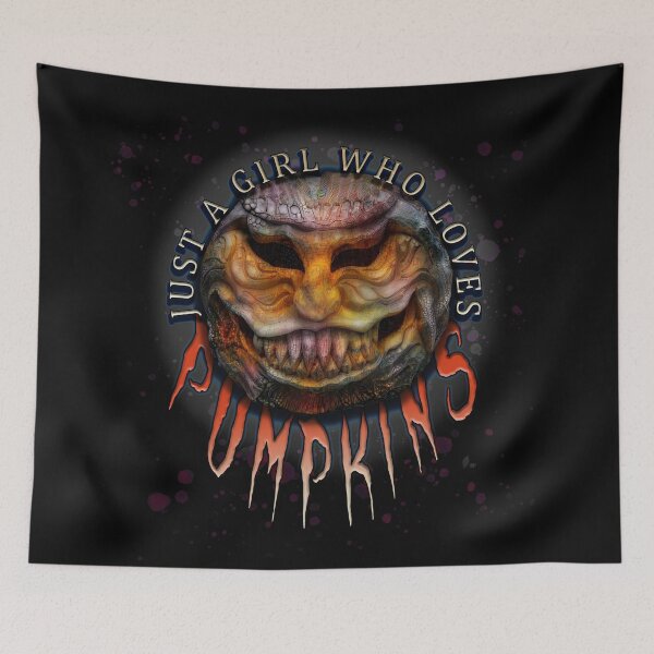 Item preview, Just a Girl Who Loves Pumpkins | Surreal Horror Pumpkin | Goblincore Pumpkin | TM11 designed and sold by triciakitty.