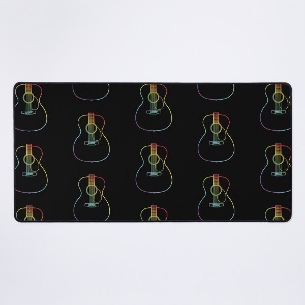 Item preview, Concert Style Acoustic Guitar Body Colorful Outline designed and sold by nightsworthy.