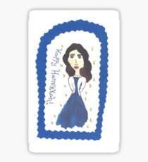 Hanukkah Girl Sticker