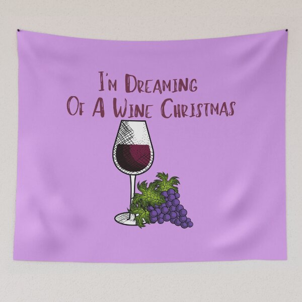 Aperçu de l'œuvre Je rêve d'un Noël vineux créée et vendue par OneAction.