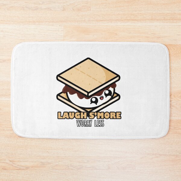 Item preview, Cute Cartoon S'more || Laugh S'more Worry Less || Kawaii designed and sold by cookingwithten.