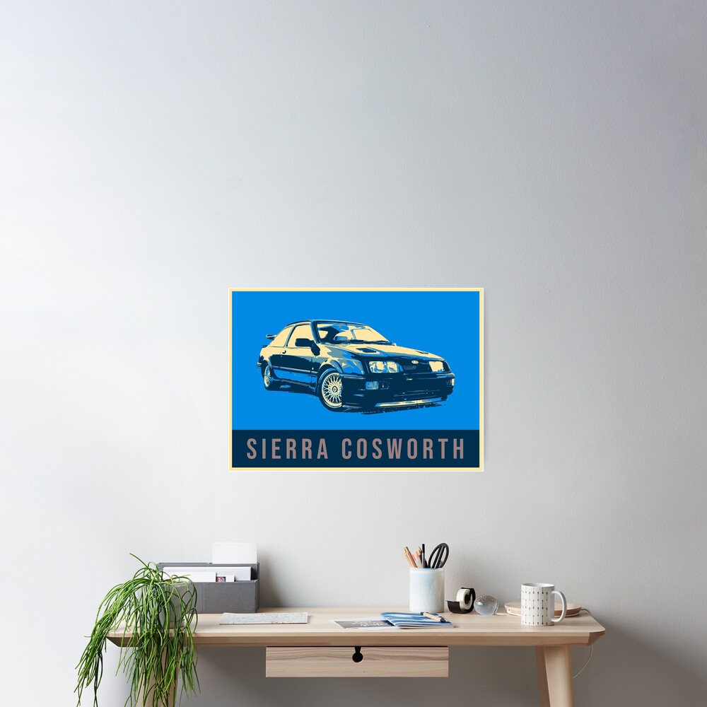 Illustration Pop Art Ford Sierra Cosworth Poster For Sale By