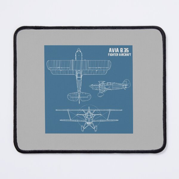 Item preview, Avia B35 Fighter Aircraft Airplane Blueprint designed and sold by PodiShawna.
