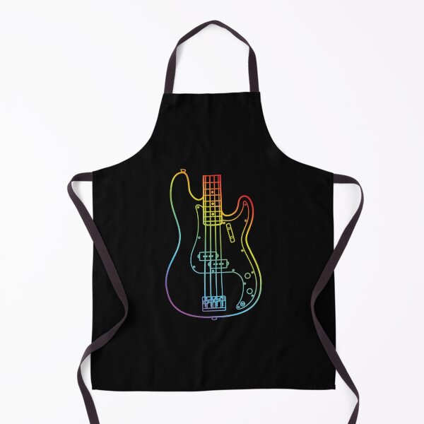 Item preview, P-Style Bass Guitar Body Colorful Outline designed and sold by nightsworthy.