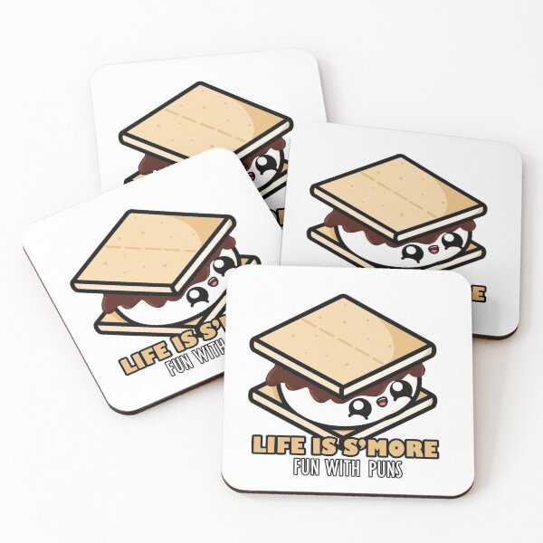 Item preview, Cute Cartoon S'more || Life Is S'more Fun With Puns || Kawaii designed and sold by cookingwithten.