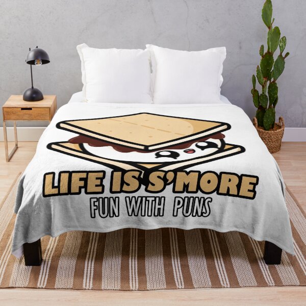 Item preview, Cute Cartoon S'more || Life Is S'more Fun With Puns || Kawaii designed and sold by cookingwithten.