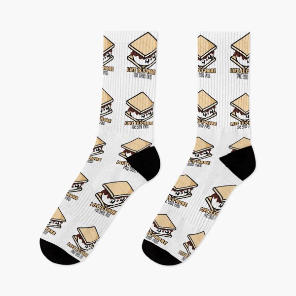 Item preview, Cute Cartoon S'more || Life Is S'more Fun With Puns || Kawaii designed and sold by cookingwithten.