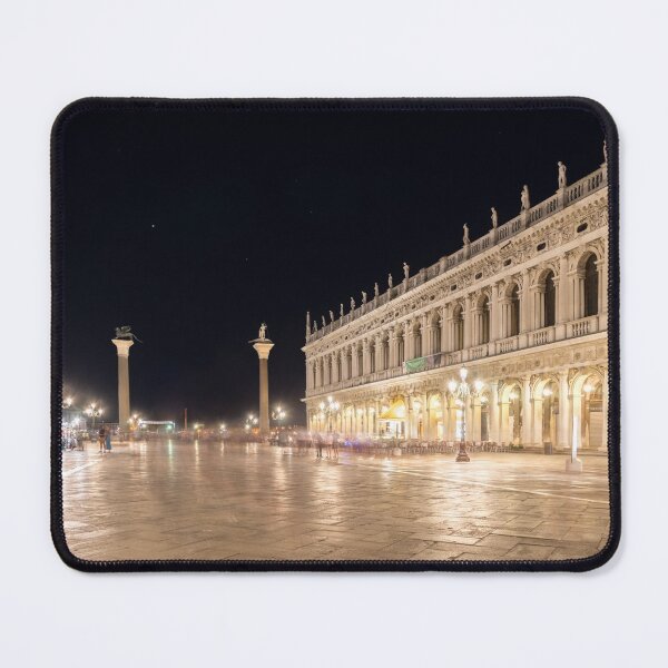 Item preview, Venice Italy Night Magic - Glossy Saint Marks Square Piazzetta di San Marco Midnight designed and sold by Georgia Mizuleva.