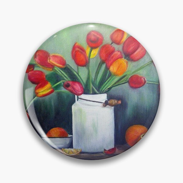 Item preview, TULIPS AND ORANGES  FINE ART PRINT,  STILL LIFE INSPIRED BY NATURE designed and sold by Adri Barnard.