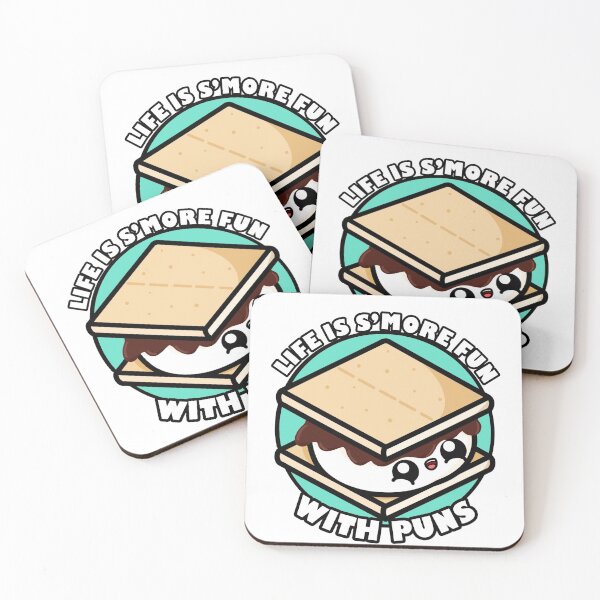 Item preview, Cute Cartoon S'more || Life Is S'more Fun With Puns || Kawaii designed and sold by cookingwithten.