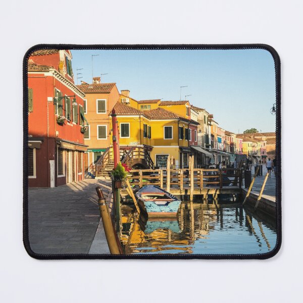 Item preview, Jewel-toned Island - Isola di Burano Colourful Facades and Little Bridges designed and sold by Georgia Mizuleva.