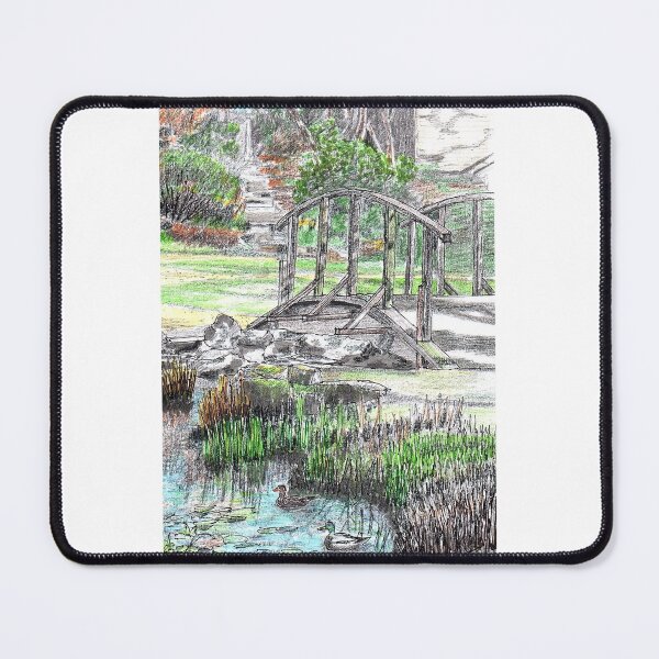 Item preview, Furzey Gardens, UK - Bridge and ducks designed and sold by Jim Griffiths.