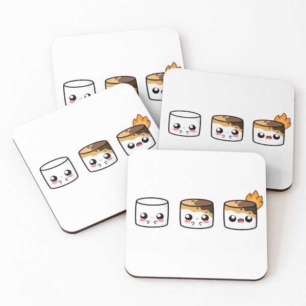 Item preview, Cute Cartoon MarshMallow || Marsh Mallow Squad|| Kawaii designed and sold by cookingwithten.