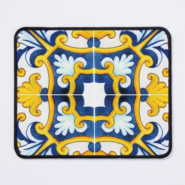 Item preview, ELEGANT VILLA TILE YELLOW DESIGN designed and sold by Jonsa.