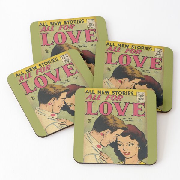 Item preview, All For Love retro vintage romance comic designed and sold by MerchByCraig.