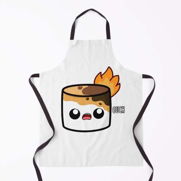Item preview, Cute Cartoon Marshmallow || Burning Marshmallow Ouch || Kawaii designed and sold by cookingwithten.