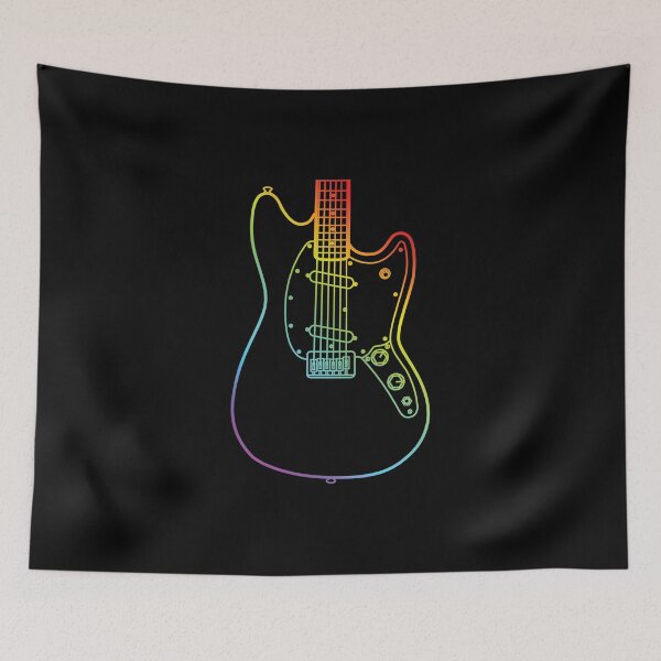 Item preview, M-Style Offset Style Electric Guitar Body Colorful Outline designed and sold by nightsworthy.