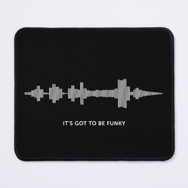 Item preview, It's Got To Be Funky Sound Wave (White on Black) designed and sold by STUDIO-72.
