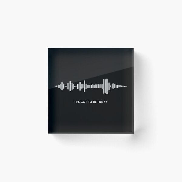 Item preview, It's Got To Be Funky Sound Wave (White on Black) designed and sold by STUDIO-72.