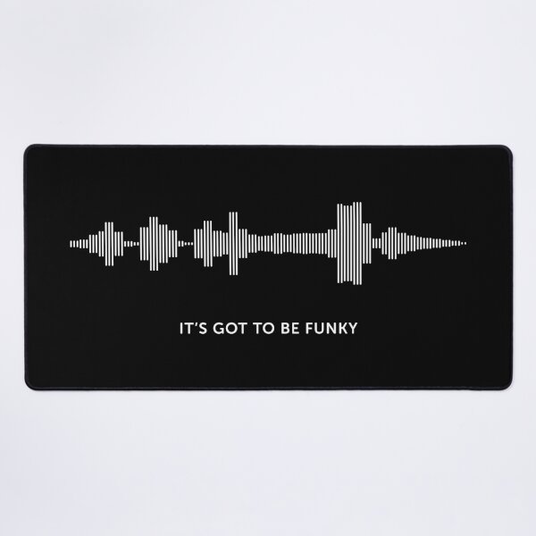Item preview, It's Got To Be Funky Sound Wave (White on Black) designed and sold by STUDIO-72.