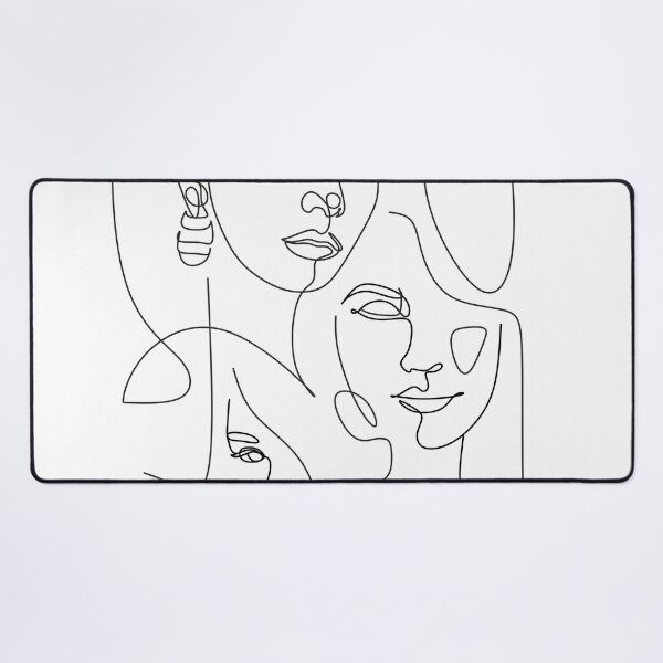 Item preview, Woman face line drawing. Woman Face Line Art designed and sold by OneLinePrint.
