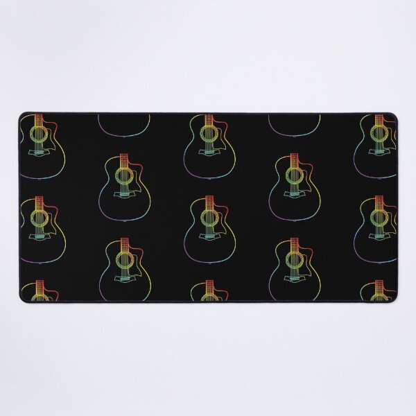 Item preview, Auditorium Style Acoustic Guitar Body Colorful Outline designed and sold by nightsworthy.
