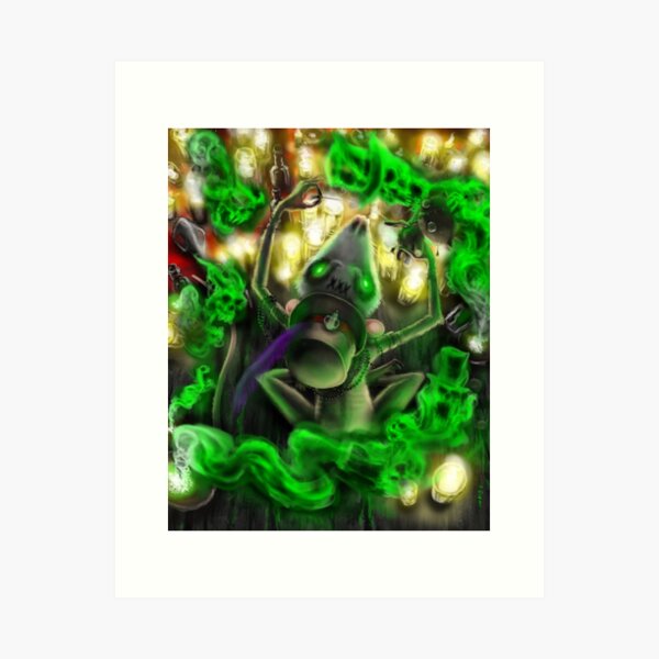 Cunja Passé Chat Art Print