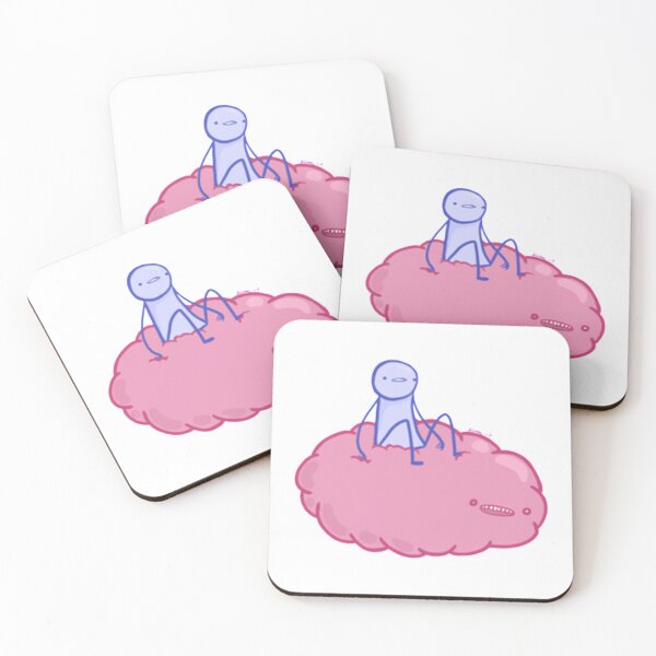 Item preview, pink cloud creature taxi   designed and sold by ClubWild.
