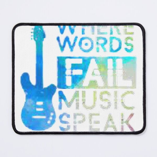 Item preview, WHERE WORDS FAIL MUSIC SPEAKS designed and sold by Marakstore.