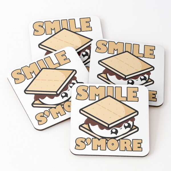 Item preview, Cute Cartoon S'more || Smile S'more || Kawaii designed and sold by cookingwithten.