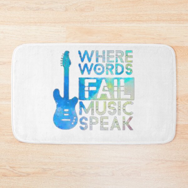 Item preview, WHERE WORDS FAIL MUSIC SPEAKS designed and sold by Marakstore.