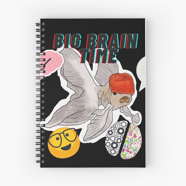Item preview, Big Brain Time - Goldfish - Red Cap Oranda Goldfish - Meme designed and sold by BunnyBizarre.