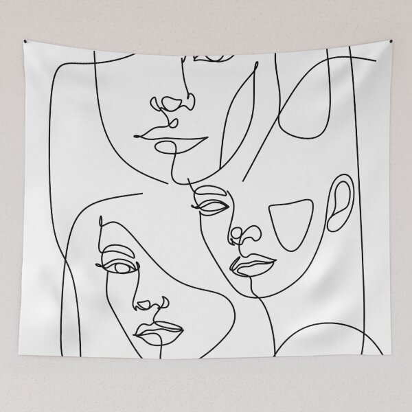 Item preview, Woman Face Line Art. Woman face line drawing. Abstract Woman's Face Line Drawing Art.  designed and sold by OneLinePrint.
