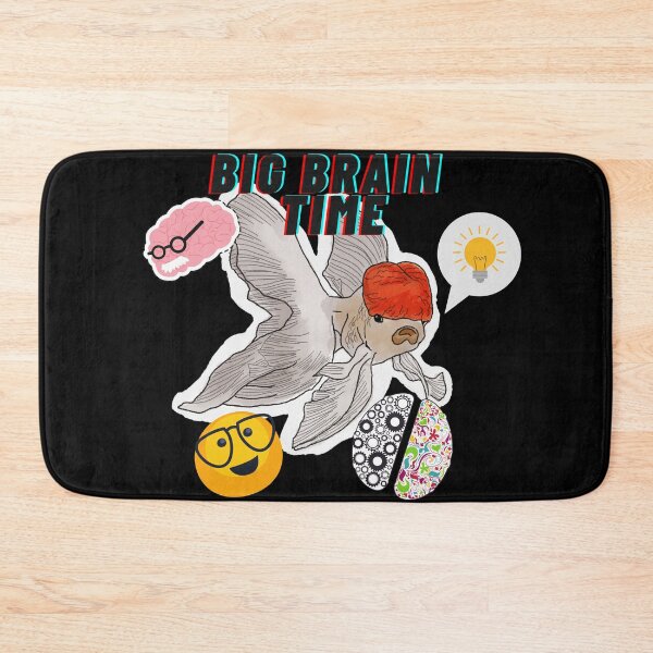 Item preview, Big Brain Time - Goldfish - Red Cap Oranda Goldfish - Meme designed and sold by BunnyBizarre.