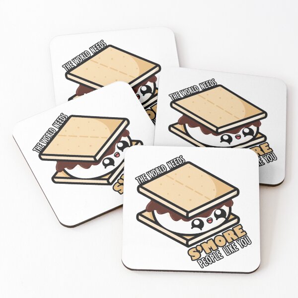 Item preview, Cute Cartoon S'more || The World Needs S'more People Like You || Kawaii designed and sold by cookingwithten.