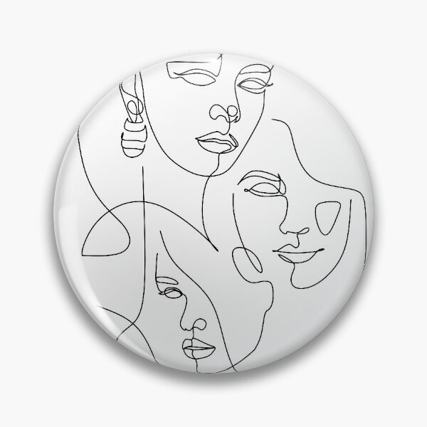 Item preview, Female Face Line Drawing. Woman face line drawing. Elegant One Line Face Art Woman Face Fashion Sketch designed and sold by OneLinePrint.