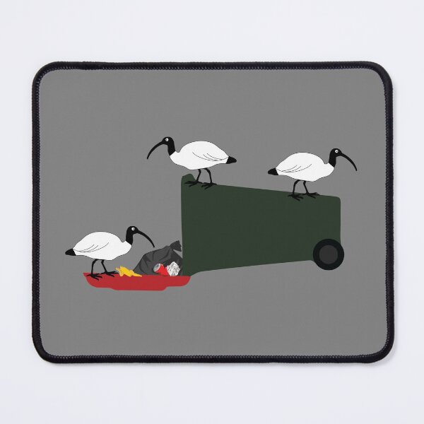 Item preview, Bigger Bin Chickens Eating Lunch on grey designed and sold by Digitaldingo.